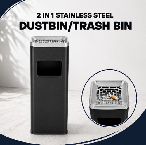 Curvaso outdoor dustbin - outdoor, large