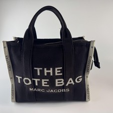 Marc Jacobs The Tote Bag donna grande tela nera manico superiore zip borsetta borsetta