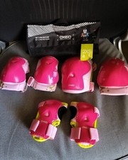 Set 3x2 protezioni roller monopattino skate bambino OXELO taglia XS