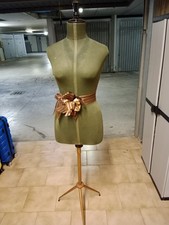 Manichino sartoriale busto donna vintage rivestimento stoffa ConSpalline Anni 70