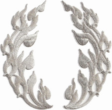 Silver Trim Flames Retro Boho