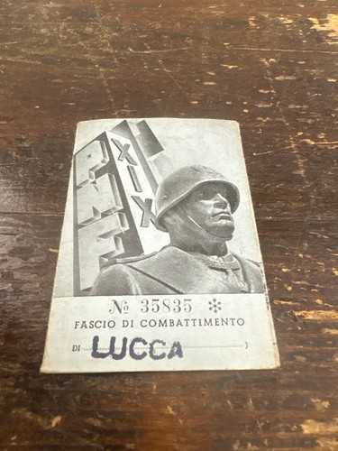 Lucca tessera fascio - fascio, di