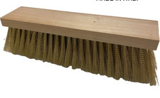 SPAZZOLA RICAMBIO LEGNO OTTONE PER FORNO A LEGNA PIZZA 27x6,5x2 cm RETTANGOLARE