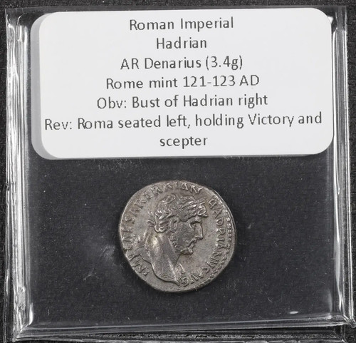 Adriano denario roma - denario,