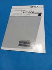 AIWA CT-Z3200 AUTORADIO Vintage MANUALE D'USO ISTRUZIONI ORIGINALE - Usato VTG