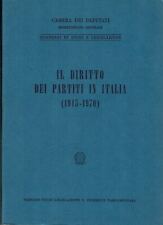 Camera dei deputati segretario generale : Il diritto dei partiti in Italia A81