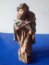 Musicista scolpito a mano, Vintage in legno, Herbert Prinoth, Arte Val Gardena. 