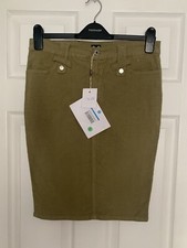 Gonna jeans donna verde - jeans,