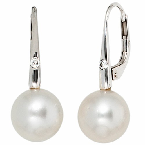 Orecchini bottoni perle acqua - orecchini,