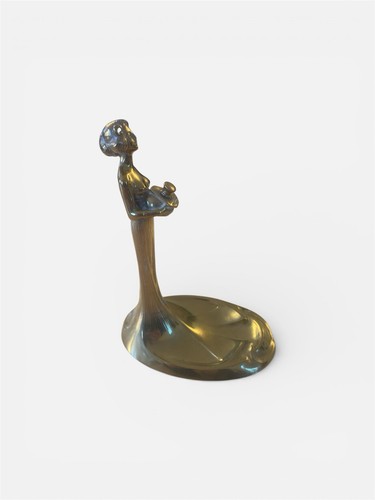 Scultura art nouveau ottone - scultura,