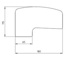 Scrivania 115x180 legno