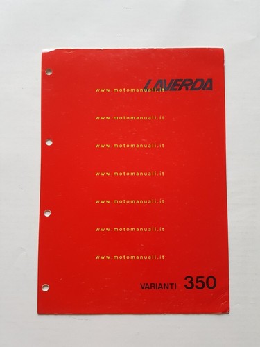 Laverda 350 varianti catalogo - varianti,