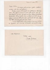 Lettera manoscritta firmata - lettera,