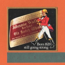 Adesivo Sticker Vintage Autocollant Aufkleber JOHNNIE WALKER Red Label