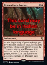 MTG DESCENT INTO AVERNUS EXC - DISCESA NELL'AVERNUS 169 - CLB - MAGIC