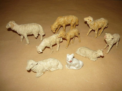 Presepe lotto pecore caprone - presepe,