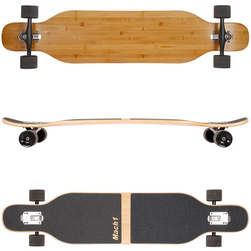 Longboard bambù mach1 con - longboard,
