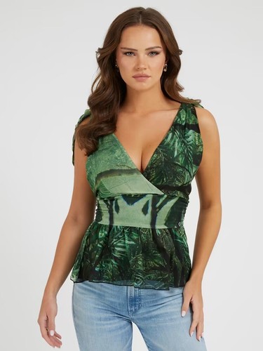 Camicia guess roxan verde - roxan,