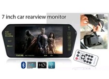 MONITOR TOUCH AUTO SPECCHIETTO RETROVISORE LCD DA 7 POLLICI BLUETOOTH MP5 MP3 PV