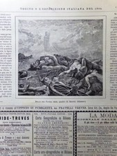 Stampa del 1884 Dulce Pro Patria Mori quadro di Saverio Altamura
