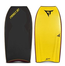 Bodyboard GT Boards, Mega-T 94, Nero/Giallo, PP, Coda a Mezzaluna, 42,5"
