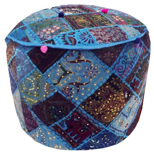 Mobili etnici banjara pouf - mobili,