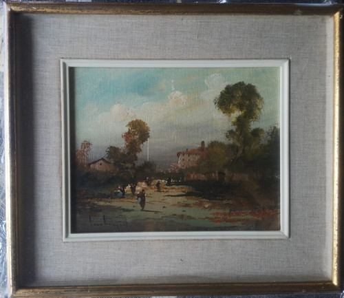 Paesaggio con figure attr - figure, —