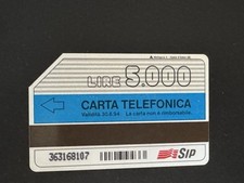 Scheda telefonica rara TROTTOLA ROSSA