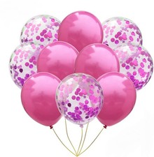 Set di 12 palloncini rosa e