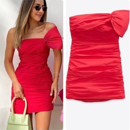 Zara mini abito rosso - abito,