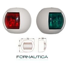 COPPIA FANALI DI NAVIGAZIONE - LUCI DI VIA VERDE ROSSO - TREM ORSA MINORE BIANCO
