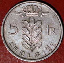Belgio 5 franchi 1950 testo