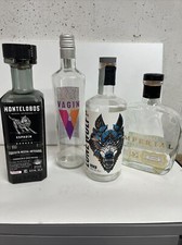 n4 Bottiglie Rum Gin Vuote