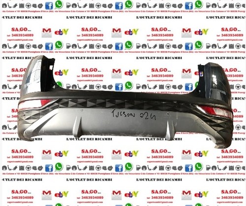 Paraurti posteriore hyundai - posteriore,
