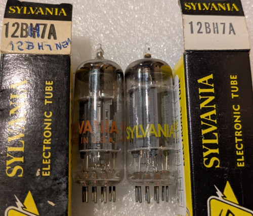 12bh7a sylvania coppia piastre - sylvania,
