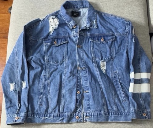 Giacca jeans forever blu - giacca,