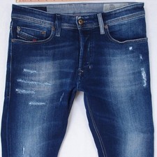 Jeans Uomo Diesel TEPPHAR 084GF Elasticizzato Slim Dritto Blu W31 L32