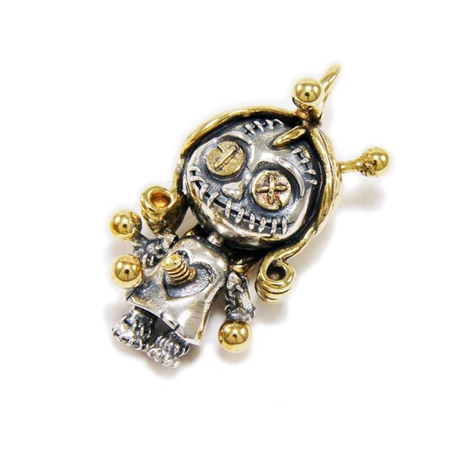 Bambola voodoo ottone argento - voodoo,