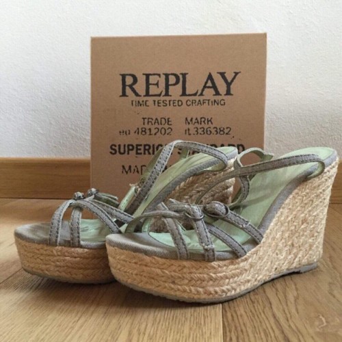 Sandali con zeppa replay - zeppa,