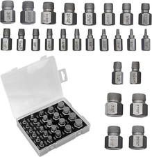 Set Di 25 Pezzi Estrattore Viti Danneggiate- Estrattori per Viti Spanate, Rimuov