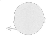 Tow Hook Cover OE Fiat