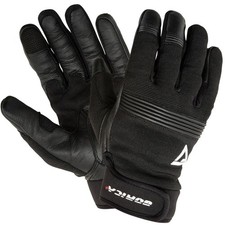 GORICA Guanti Moto Racing ARUNA Tessuto-Pelle con Protezioni Cinturino Polso