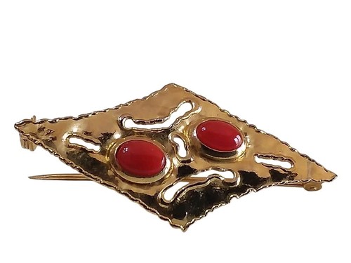 Spilla argento dorato 800 con - spilla,