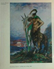 GUSTAVE MOREAU. SYMBOLISTE AA.VV. KUNSTHAUS ZURICH 1986  BROSSURA CON ALETTE