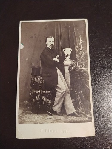 Cdv ritratto nobiluomo con - cdv,