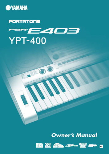 Yamaha psr e403 ypt - psr-e403, ypt-400