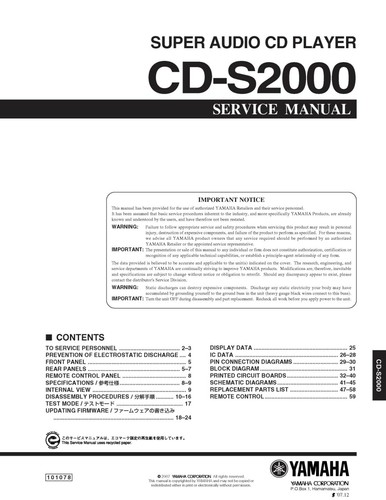 Manuale servizio per yamaha - di,