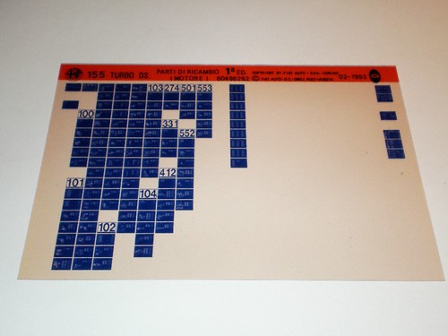 Microfiche catalogo ricambi - catalogo,