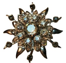 Spilla stella strass vintage