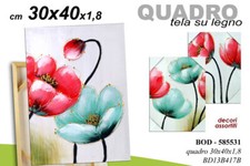 QUADRO PARETE TELA STAMPA SU